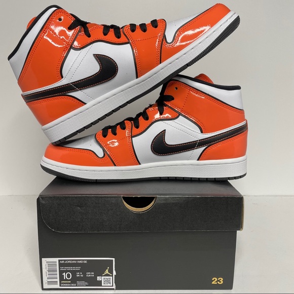 Nike Air Jordan 1 Retro Mid SE Turf Orange NEW - Picture 3 of 7